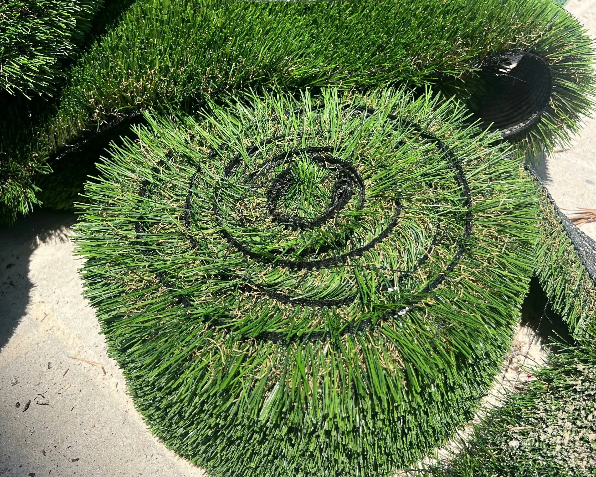 Artificial turf lawn installed for low-maintenance coastal living